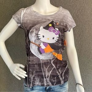 RARE Hello Kitty Halloween Witch Costume Tee New w Tags Youth/Juniors Medium